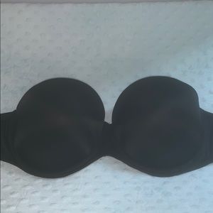 Pink Victoria’s Secret strapless push up bra